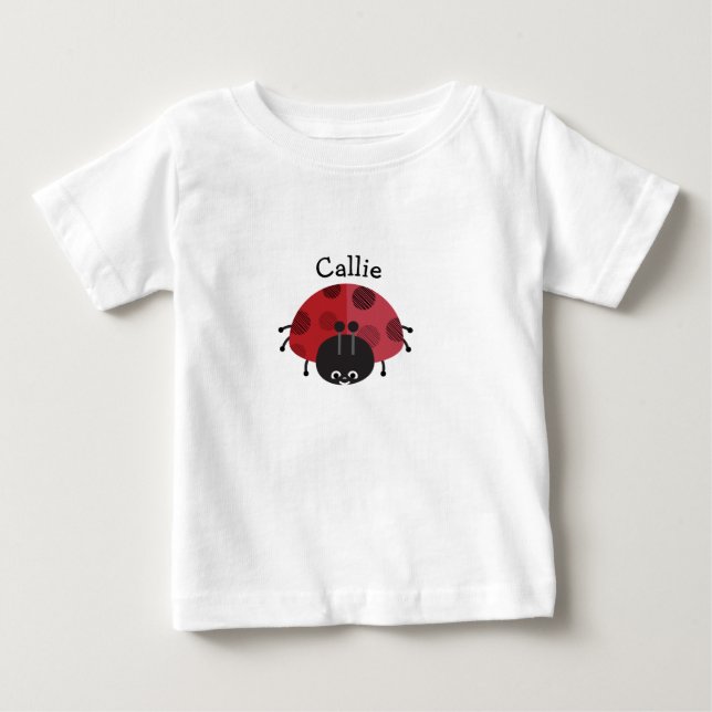 Personalisierter Marienkäfertutu-Bodysuit Baby T-shirt (Vorderseite)