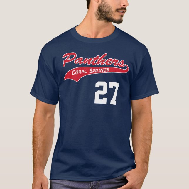 Personalisierter Marine-Panther-T - Shirt (Vorderseite)