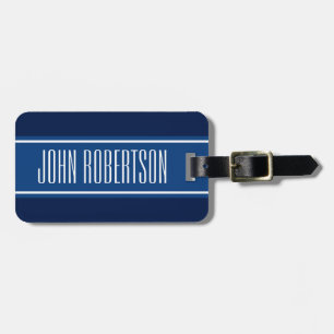 Personalisierter marineblauer Gepäckanhänger   Ele