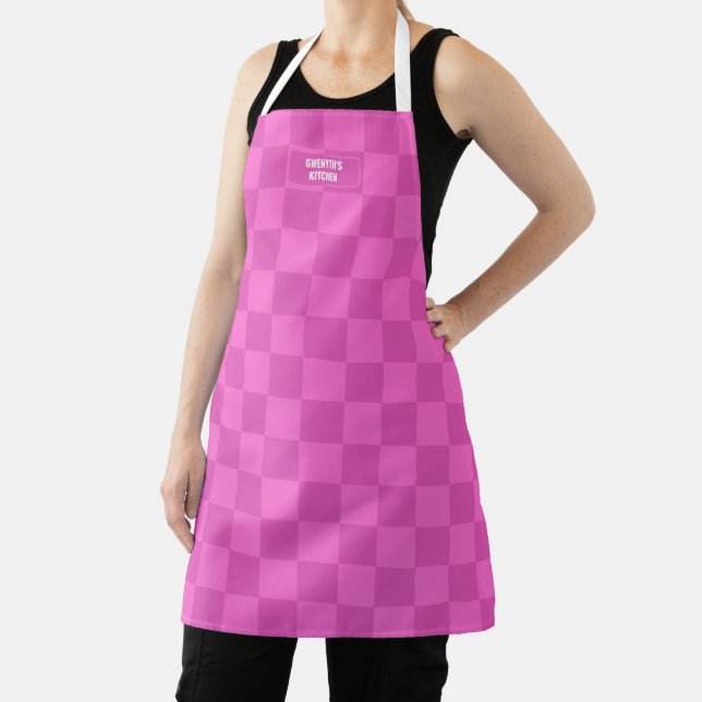 Personalisierter Markierter Neon-Rosa-Highlighter Schürze (InSitu)