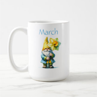 Personalisierter März Geburtsmonat Garten Genom Kaffeetasse