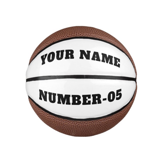 Personalisierter maßgeschneiderter Basketball – Ih (Vorderseite)