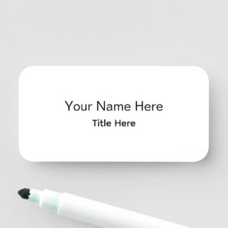 Personalisierter maßgeschneiderter professioneller namensschild
