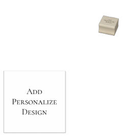 Personalisierter Maßstempel 1" x 1" Gummistempel