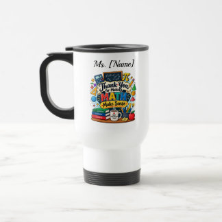 Personalisierter Mathematik-Lehrer-Kaffeebecher | Reisebecher