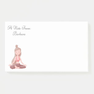 Personalisierter Meditations-Notizblock Post-it Klebezettel