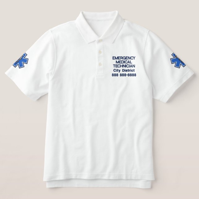 Personalisierter medizinischer Notfalltechniker EM (Design Vorderseite)