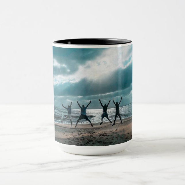 Personalisierter Meerblick Scene coffee Tasse (Zentrum)