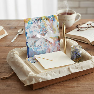 Personalisierter Meeresschaummarmor Notizblock