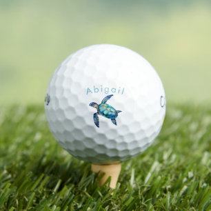 Personalisierter Meeresschildkröten-Callaway Warbi Golfball