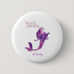 Personalisierter Meerjungfrau-Knopf Button