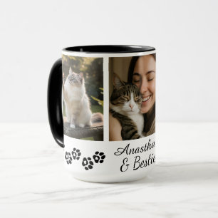 Personalisierter Mehrfach-Foto-Haustierliebhaber-B Tasse