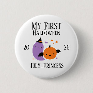 Personalisierter mein erster Halloween-Schmuck Button