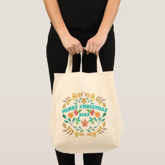 PERSONALISIERTER MERRY CHRISTMAS 2023 TRAGETASCHE