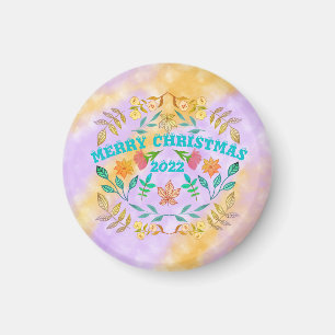 PERSONALISIERTER MERRY CHRISTMAS 20XX MAGNET