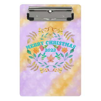 PERSONALISIERTER MERRY CHRISTMAS 20XX MINI KLEMMBRETT