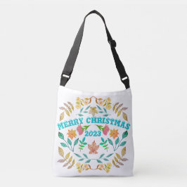 PERSONALISIERTER MERRY CHRISTMAS 20XX TRAGETASCHEN MIT LANGEN TRÄGERN