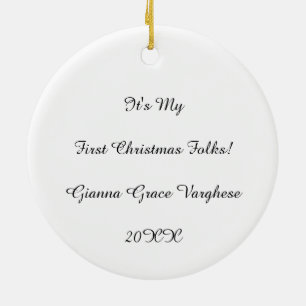 Personalisierter Merry Woofmas-Schmuck Keramik Ornament