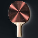 Personalisierter metallischer Look - Kupfer Tischtennis Schläger<br><div class="desc">Sie können das Design nach Ihren Wünschen anpassen. Sie können den Designstandort, die Ausrichtung, die Hintergrundfarben und die Größe ändern. Außerdem können Sie Ihren eigenen Text, oder Slogan Set seinen Schriftart, Ort und Größe hinzufügen, um das ultimative persönliche Geschenk für Sie und Ihre Lieben zu schaffen.</div>
