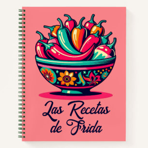 Personalisierter mexikanischer Pop Art Chilen Reze Notizbuch