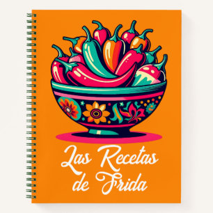 Personalisierter mexikanischer Pop Art Chilen Reze Notizbuch