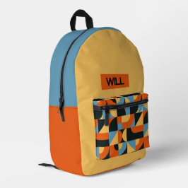 Personalisierter Mid-Century-Modern-Kinder-Rucksac Bedruckter Rucksack