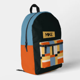 Personalisierter Mid-Century-Modern-Kinder-Rucksac Bedruckter Rucksack