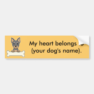Personalisierter MiniaturPinscher Autoaufkleber