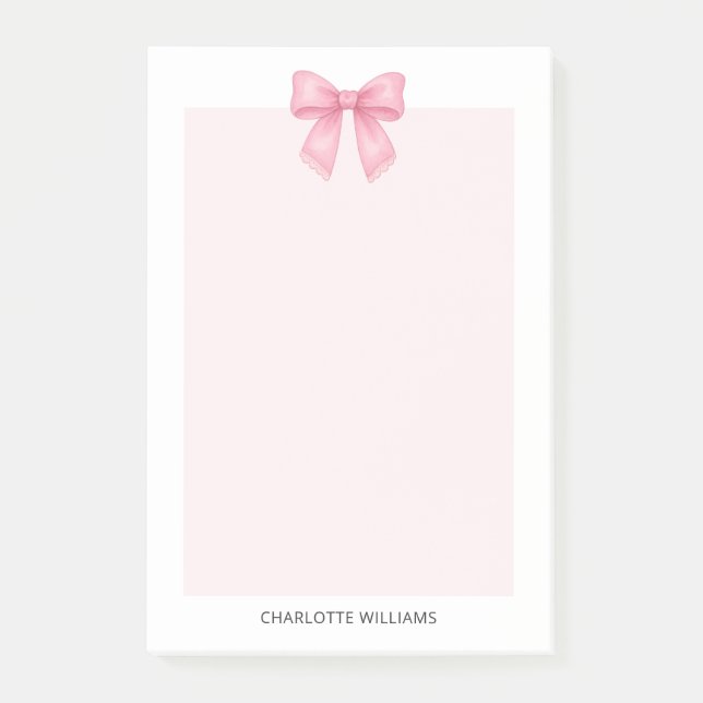 Personalisierter Minimalistischer feminininer Coqu Post-it Klebezettel (Vorderseite)