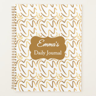Personalisierter minimalistischer Spiral-Journal-P Planer