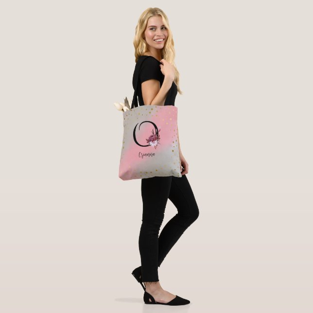 Personalisierter Mit Monogramm, benutzerdefinierte Tasche (Am Model)
