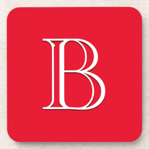 Personalisierter Mit Monogramm Buchstabe Initial R Getränkeuntersetzer