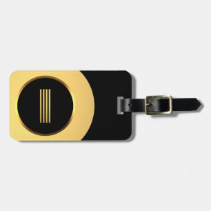 Personalisierter Mit Monogramm Goldbrief I - Gepäc Gepäckanhänger