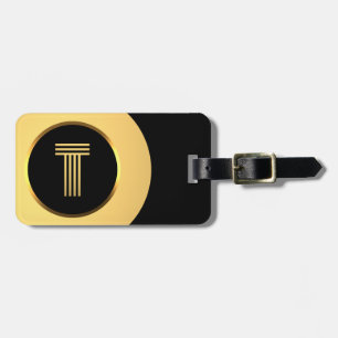 Personalisierter Mit Monogramm Goldbrief T Gepäcka Gepäckanhänger