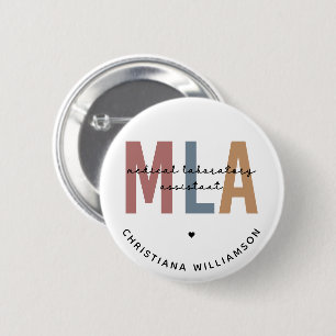 Personalisierter MLA Medical Laborant Button