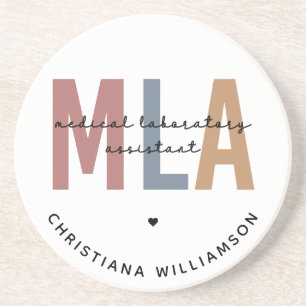 Personalisierter MLA Medical Laborant Getränkeuntersetzer