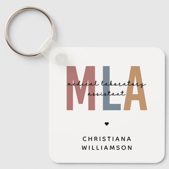 Personalisierter MLA Medical Laborant Schlüsselanhänger (Vorderseite)