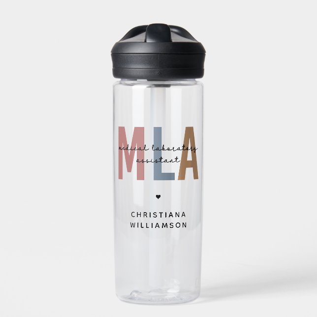 Personalisierter MLA Medical Laborant Trinkflasche (Vorderseite)