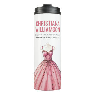 Personalisierter Mode Designer Stylist Graduate Thermosbecher