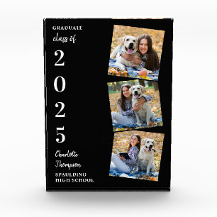 Personalisierter moderner Abschluss Keepake Collag Fotoblock