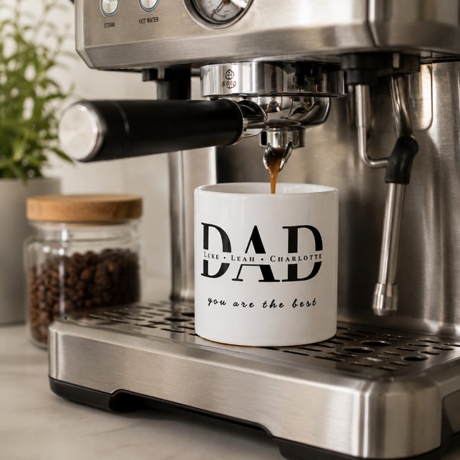 Personalisierter moderner DAD-Espressobecher Espressotasse (Von Creator hochgeladen)
