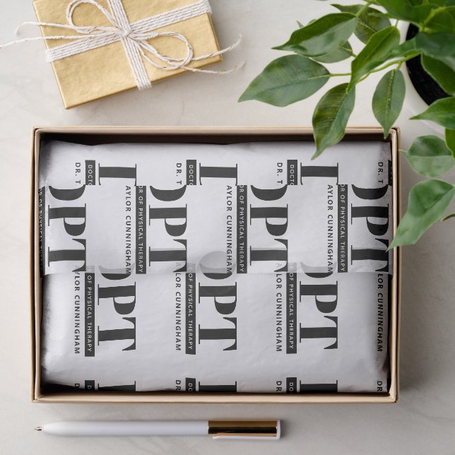 Personalisierter moderner DPT Arzt für Physikalisc Seidenpapier (Geschenk)