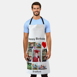 Personalisierter, moderner Geburtstag 11 FotoColla Schürze