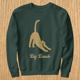 Personalisierter moderner Haustier-Humor edle grün Sweatshirt
