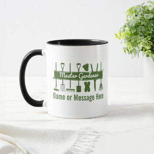 Personalisierter moderner Meister-Gärtner-Kaffee Tasse