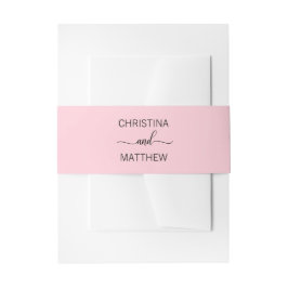 Personalisierter moderner Name Black Blush Pink Ho Einladungsbanderole