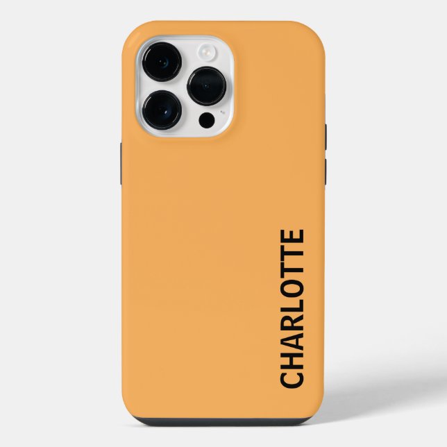 Personalisierter moderner Name iPhone 14 Pro Max Hülle (Rückseite)
