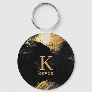 Personalisierter, moderner Name Schlüsselanhänger