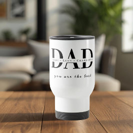Personalisierter moderner Papa-Reisebecher Reisebecher