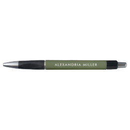 Personalisierter, moderner Pen, grün und weiß Kugelschreiber
